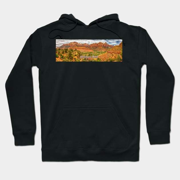 Watchman Trail View Zion National Park Hoodie by Gestalt Imagery